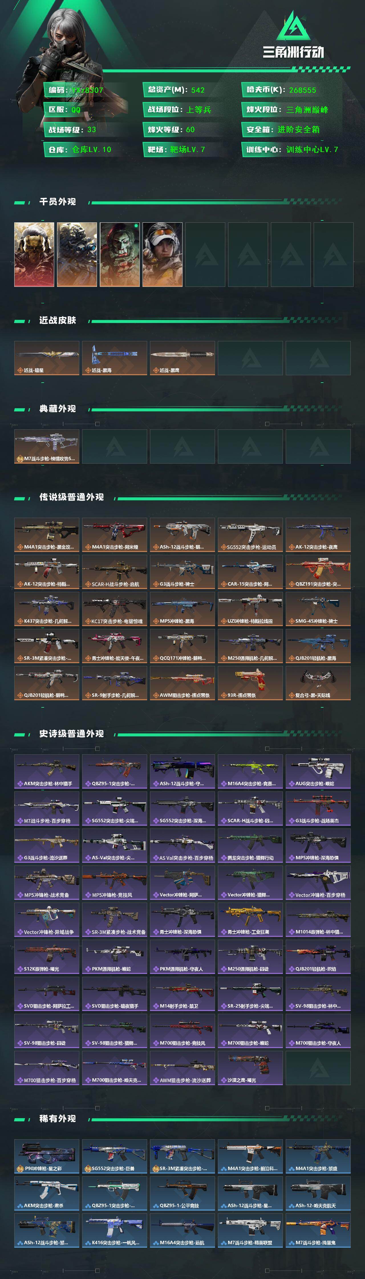 SJZCMW445388三角洲行动账号详情图2