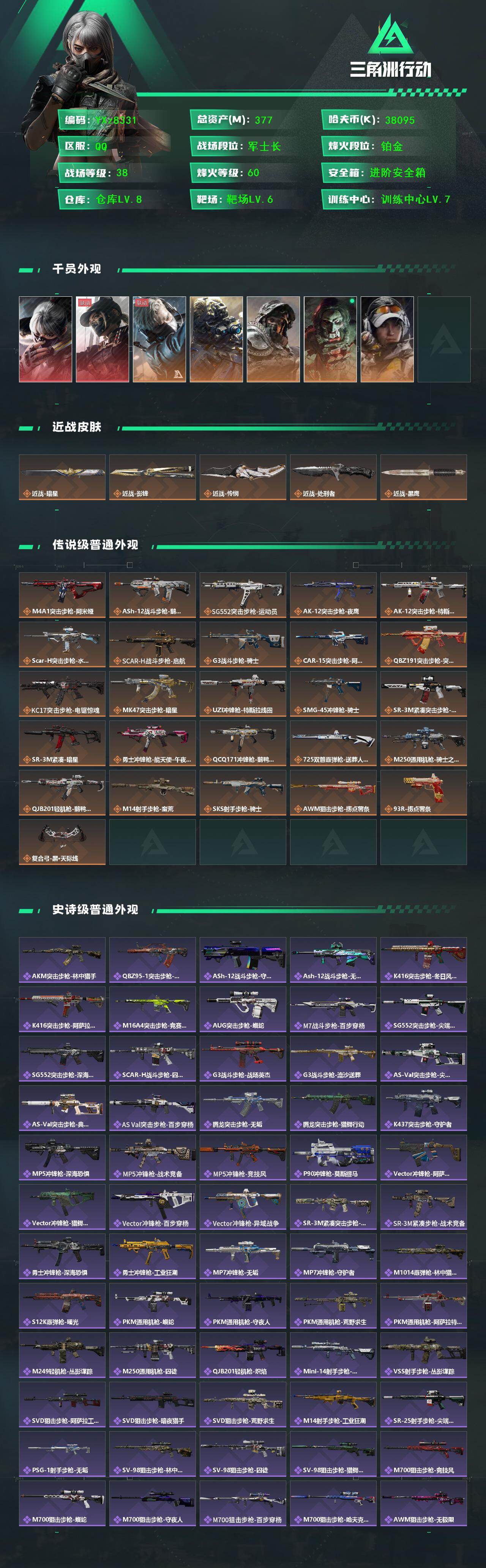 SJZCMW445385三角洲行动账号详情图2