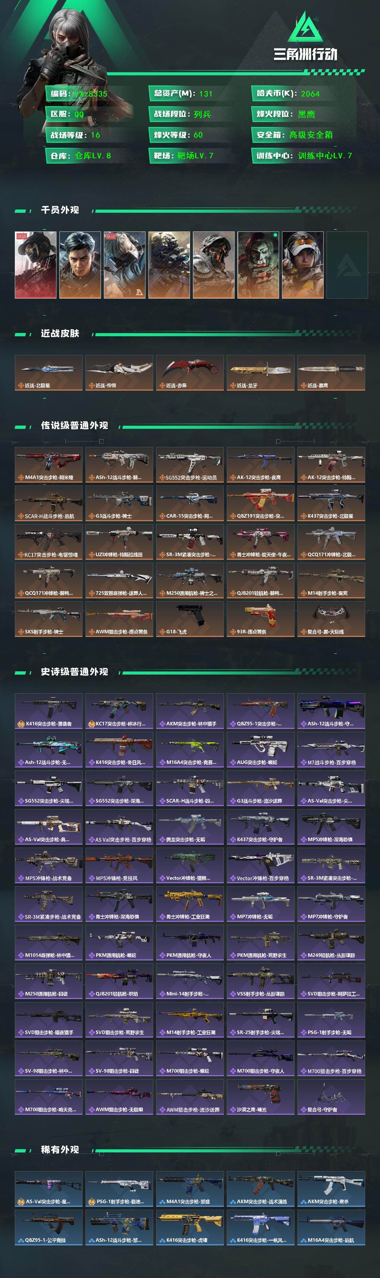 SJZCMW445814三角洲行动账号详情图2