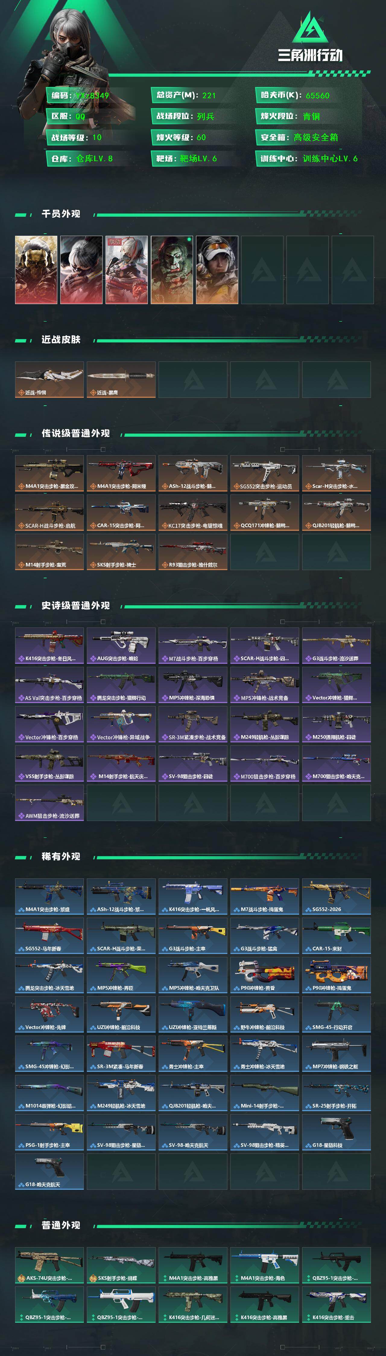 SJZCMW445815三角洲行动账号详情图2