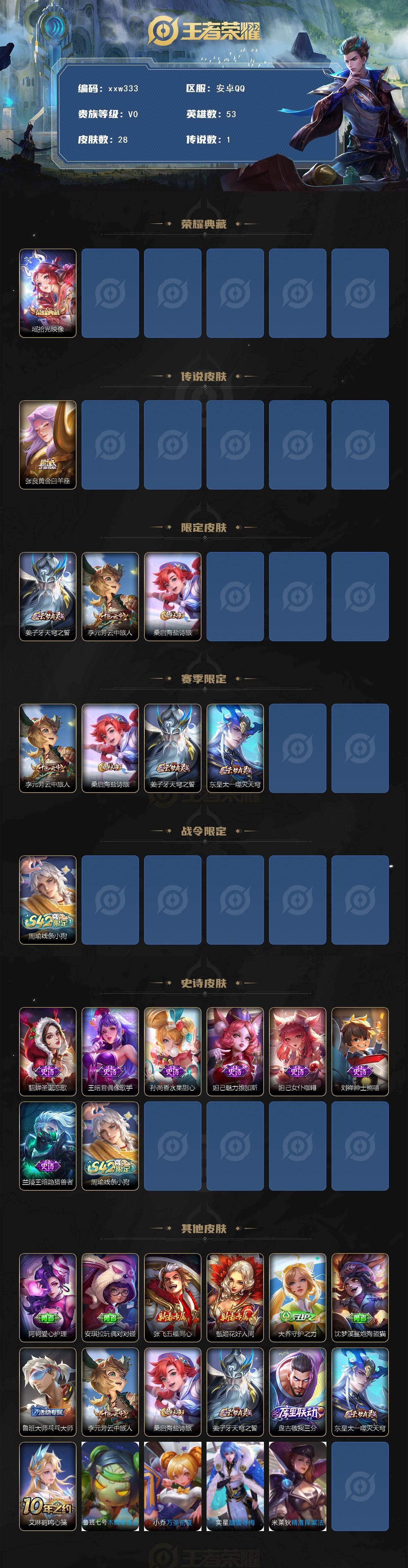 WZQM4160868王者荣耀账号详情图3