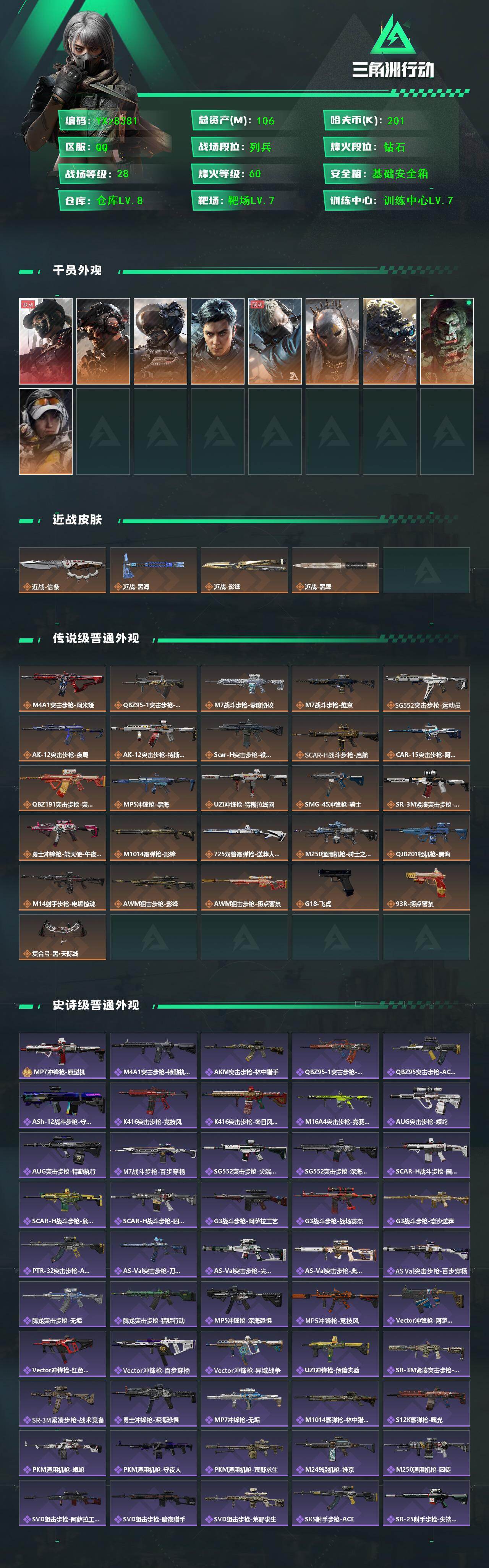 SJZCMW446079三角洲行动账号详情图2