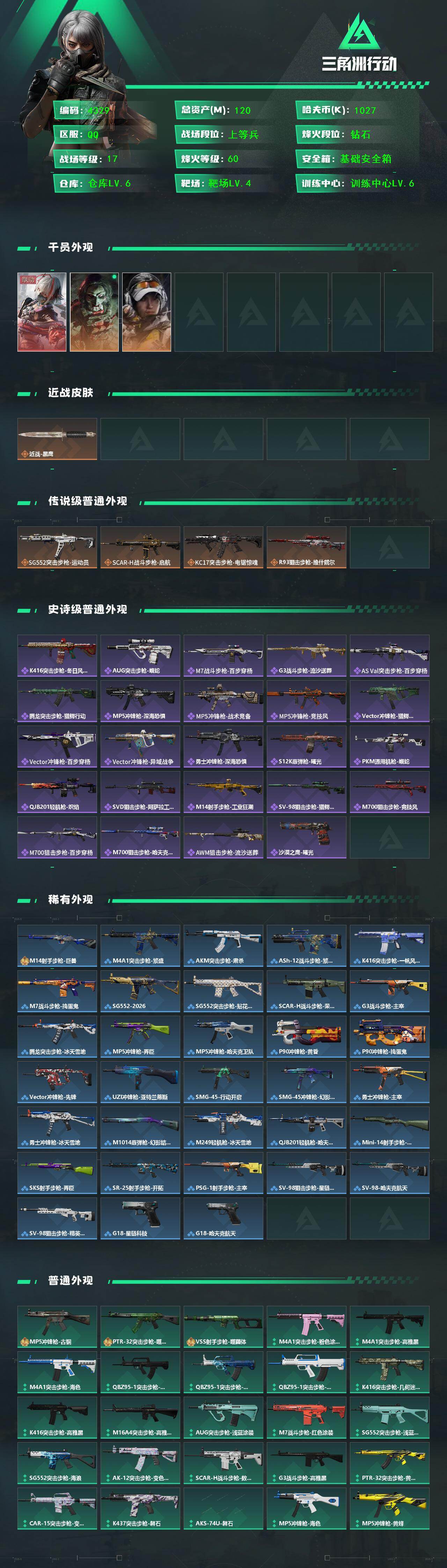 SJZQM456108三角洲行动账号详情图4