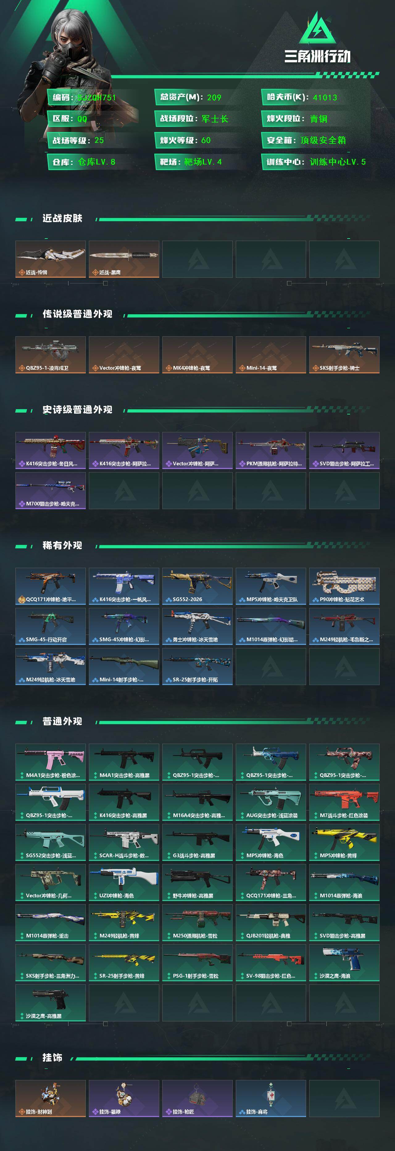 SJZEY446537三角洲行动账号详情图2