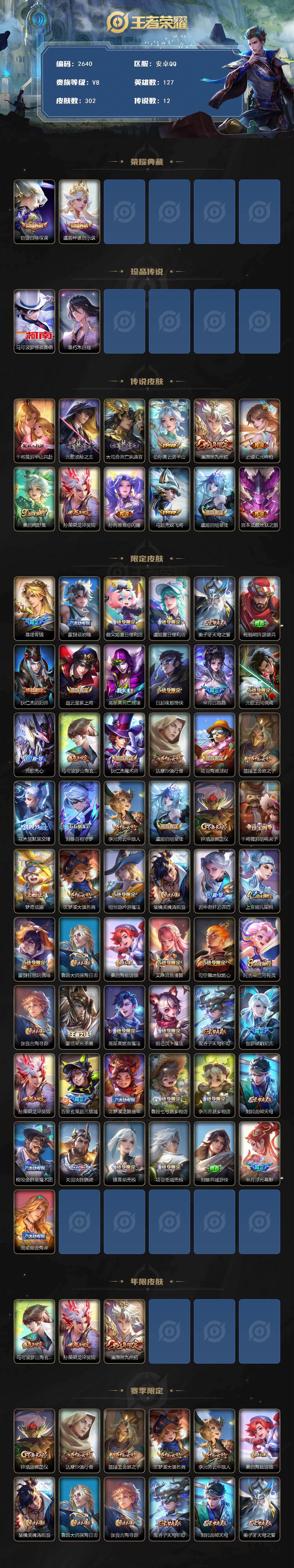 WZCMW4165038王者荣耀账号详情图2