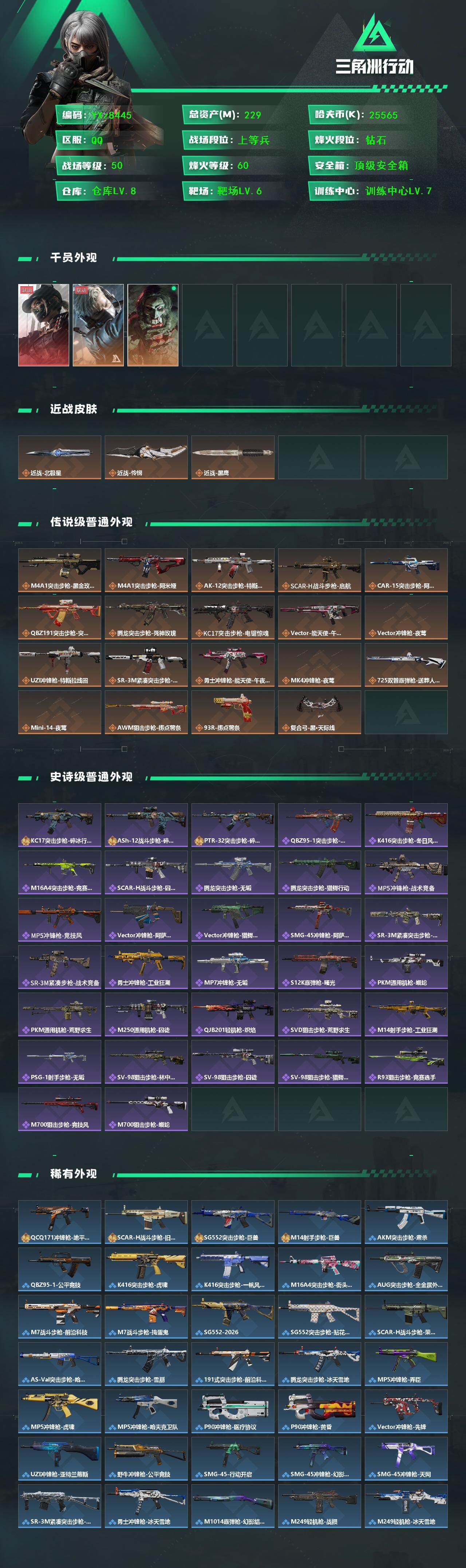 SJZCMW447309三角洲行动账号详情图2