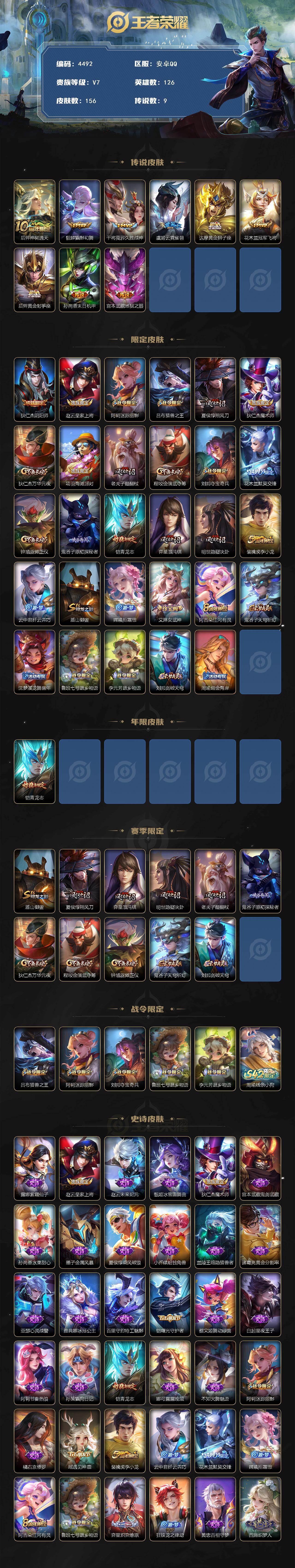 WZCMW4165909王者荣耀账号详情图2