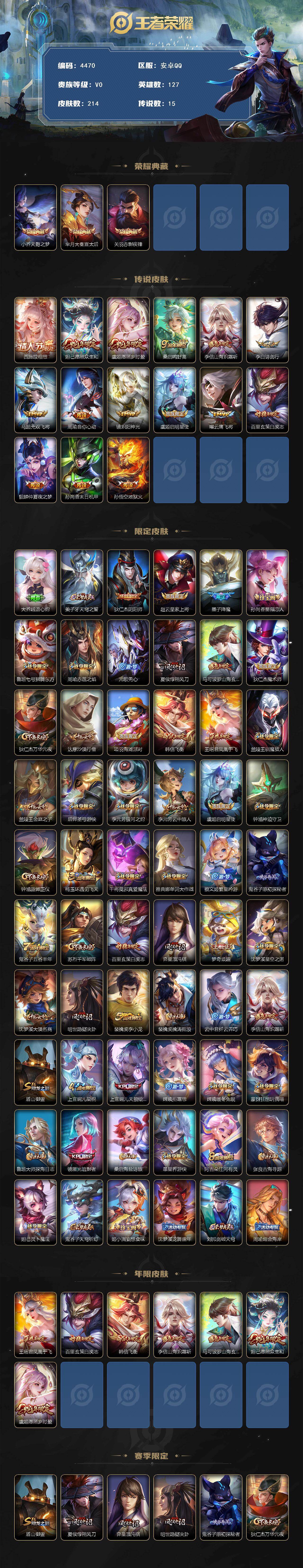 WZCMW4165943王者荣耀账号详情图2