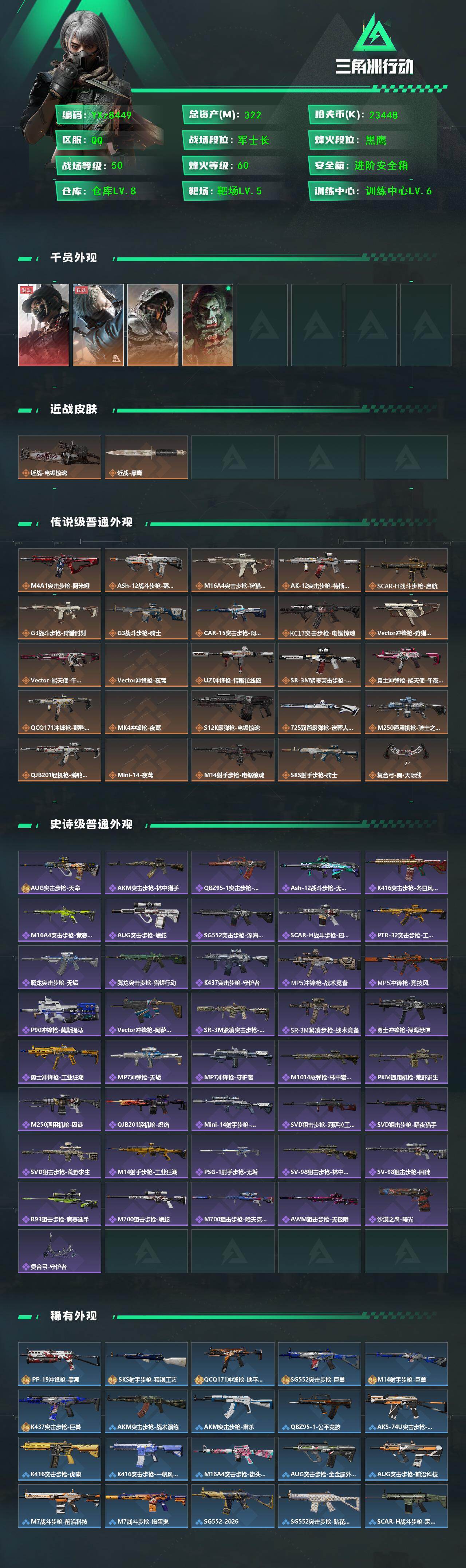 SJZCMW447324三角洲行动账号详情图2