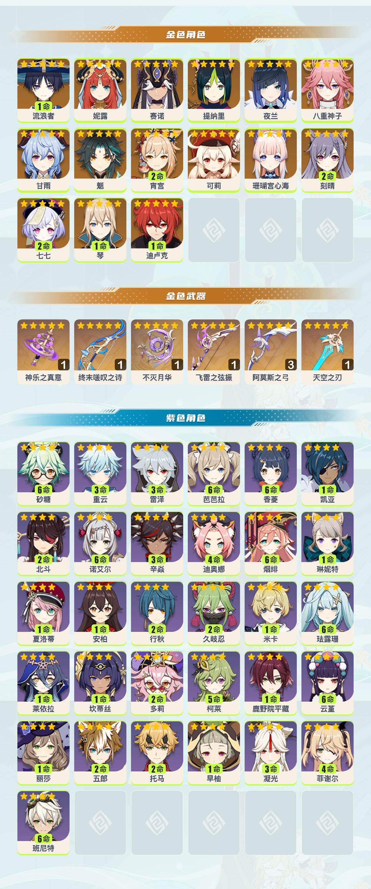 YSYHY42440原神账号详情图2