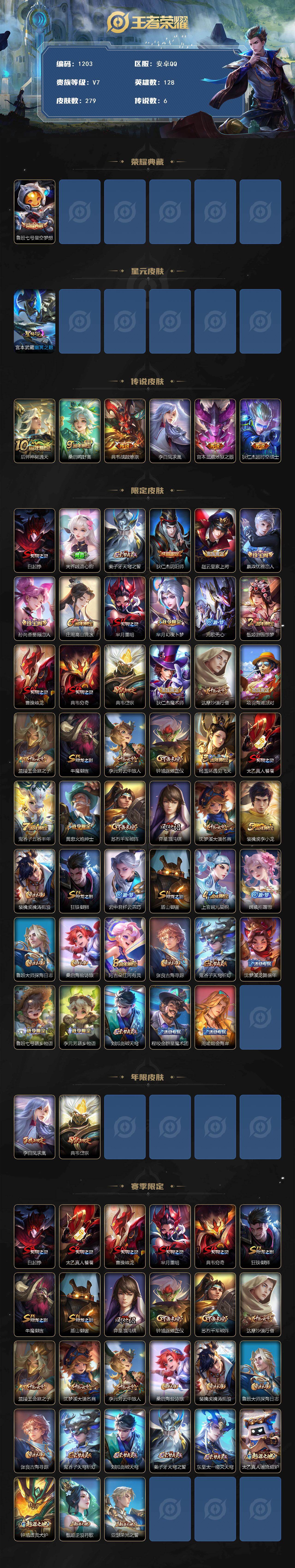 WZCMW4166691王者荣耀账号详情图2