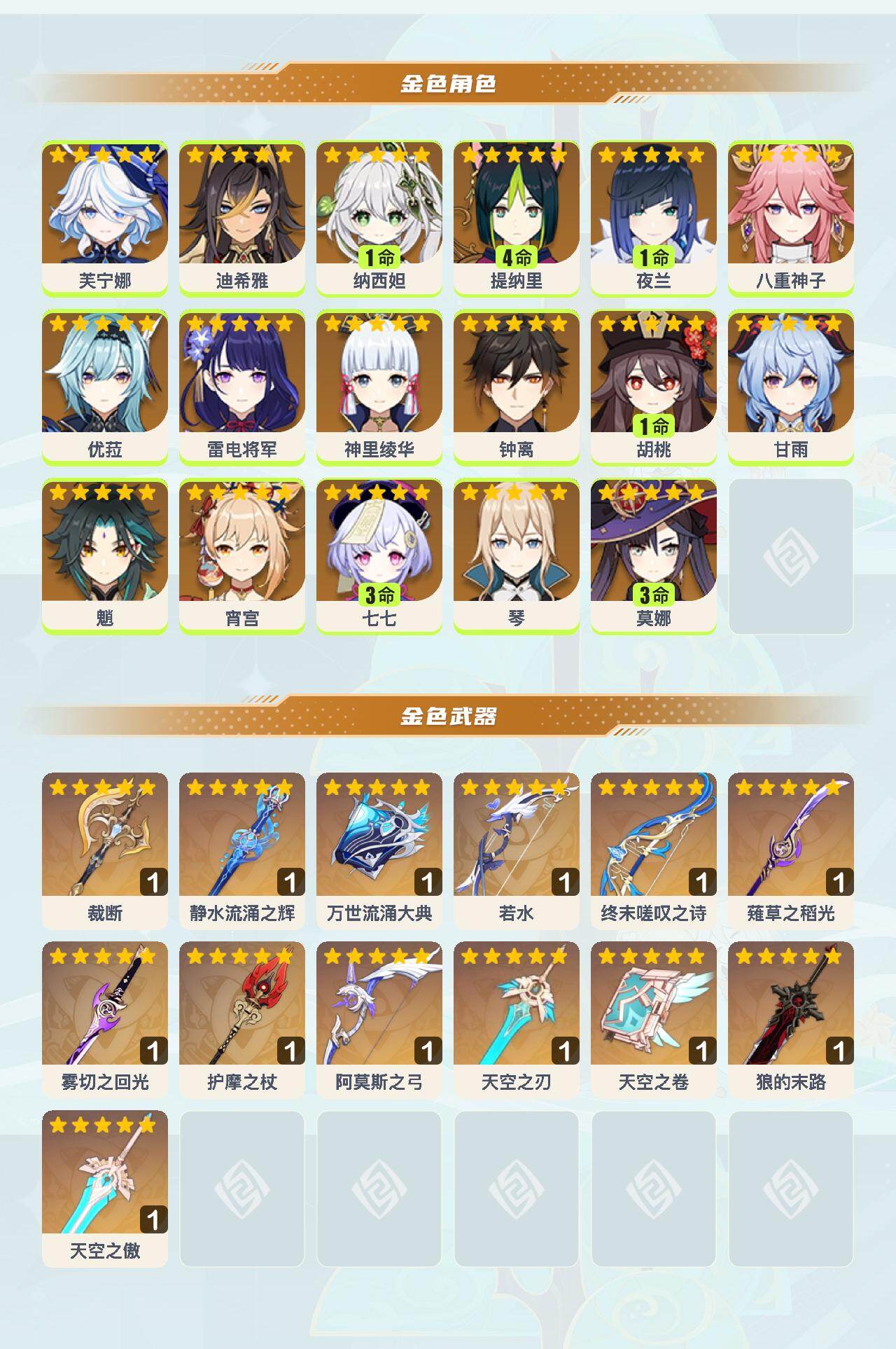 YSEY42487原神账号详情图3