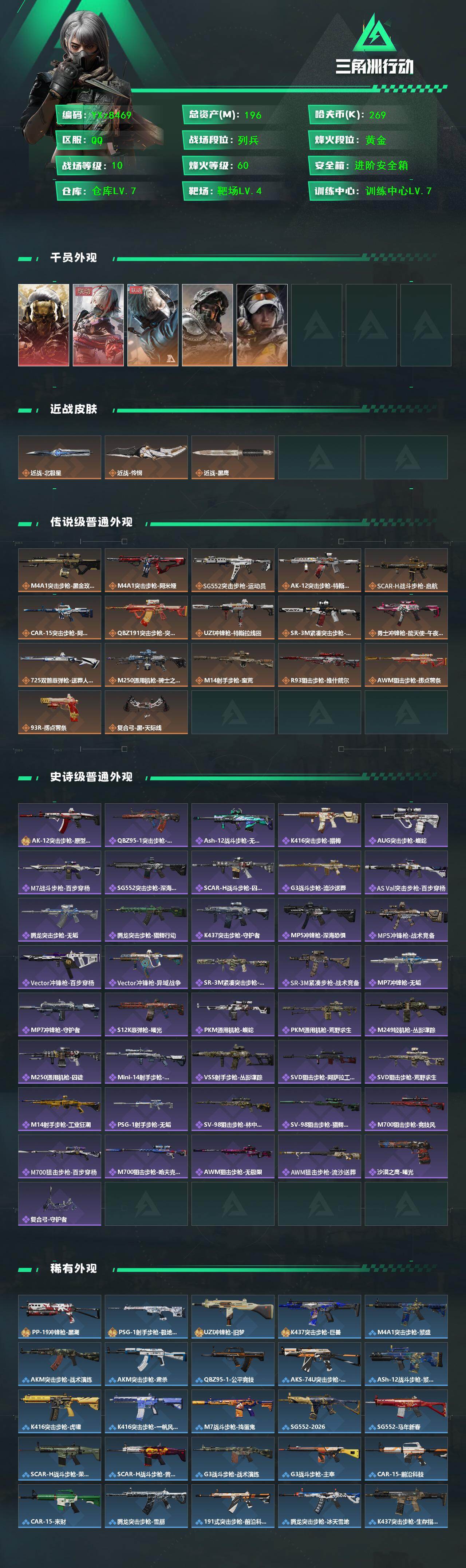 SJZCMW447706三角洲行动账号详情图2