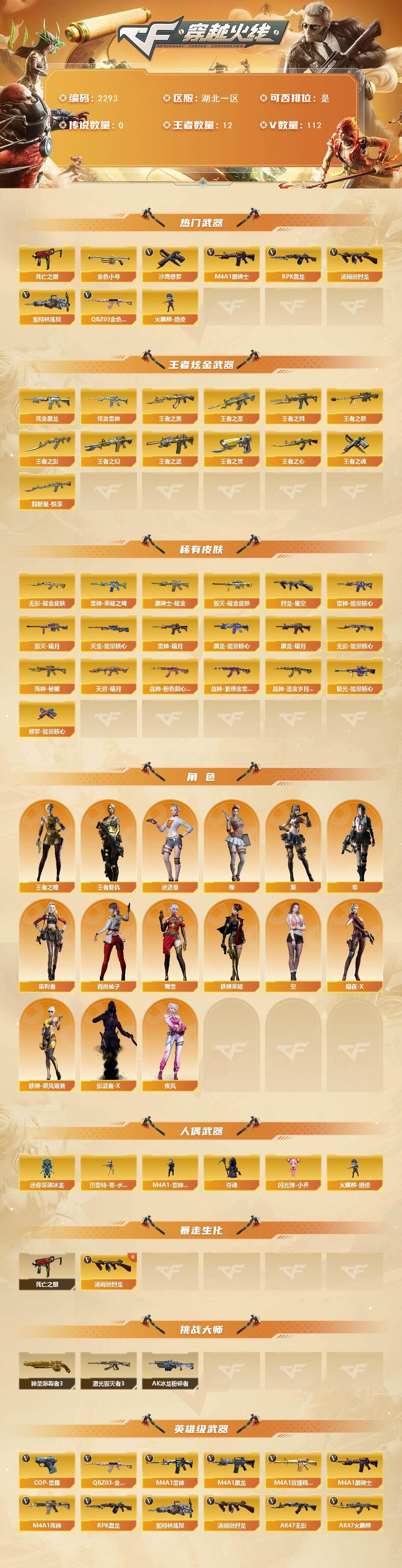 CFCMW445012穿越火线账号详情图2