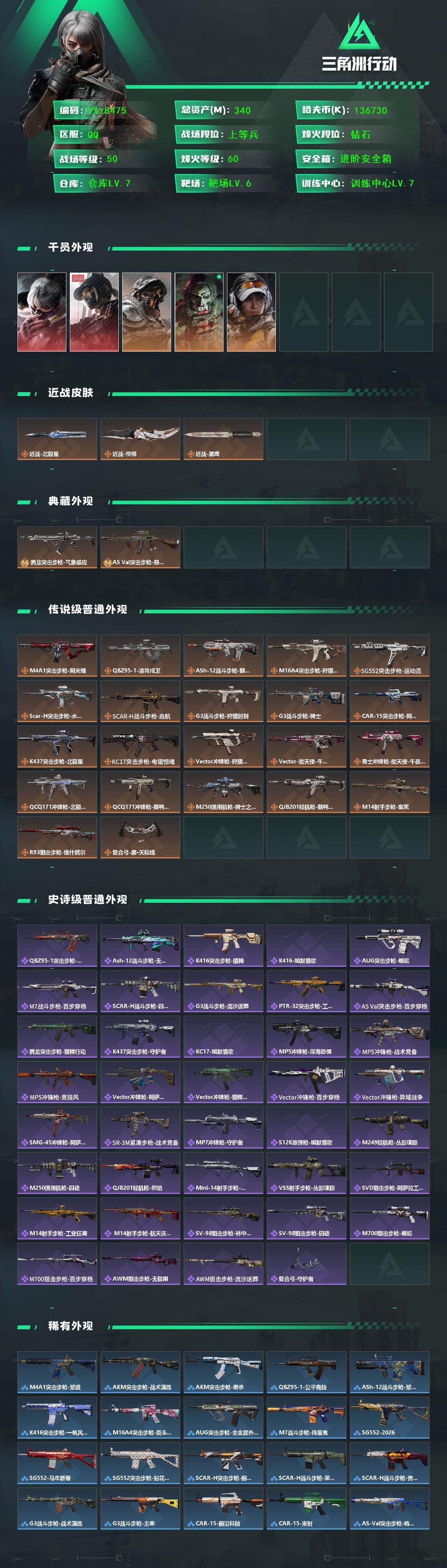 SJZCMW447707三角洲行动账号详情图2