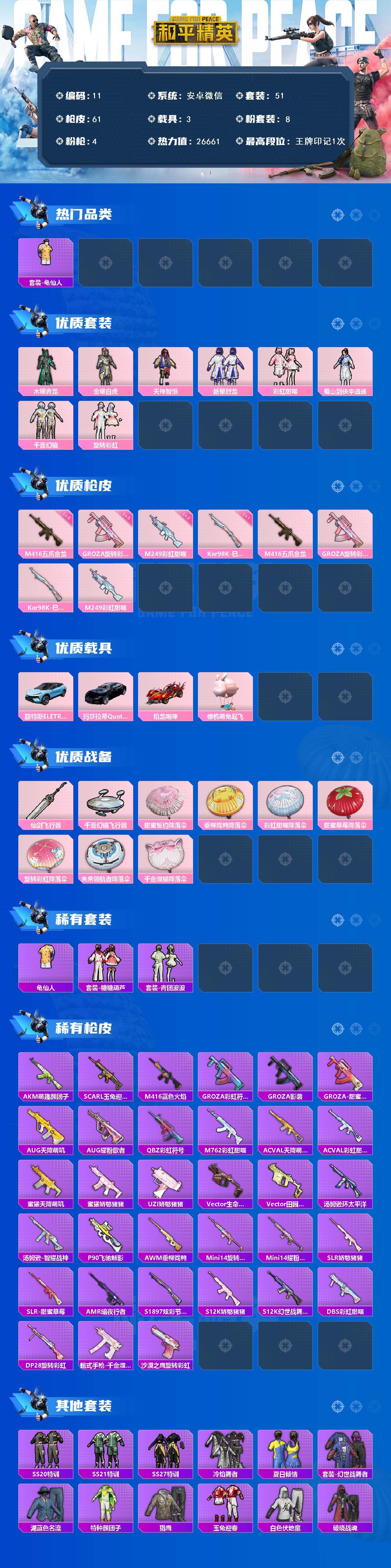 HPLX4134831和平精英账号详情图2 HPLX4134831和平精英账号详情图2