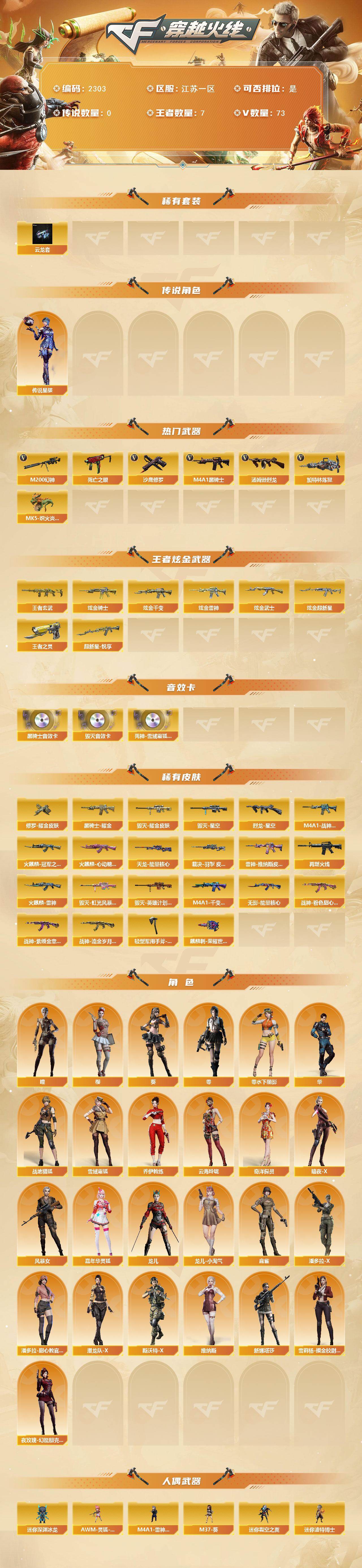 CFCMW445063穿越火线账号详情图2