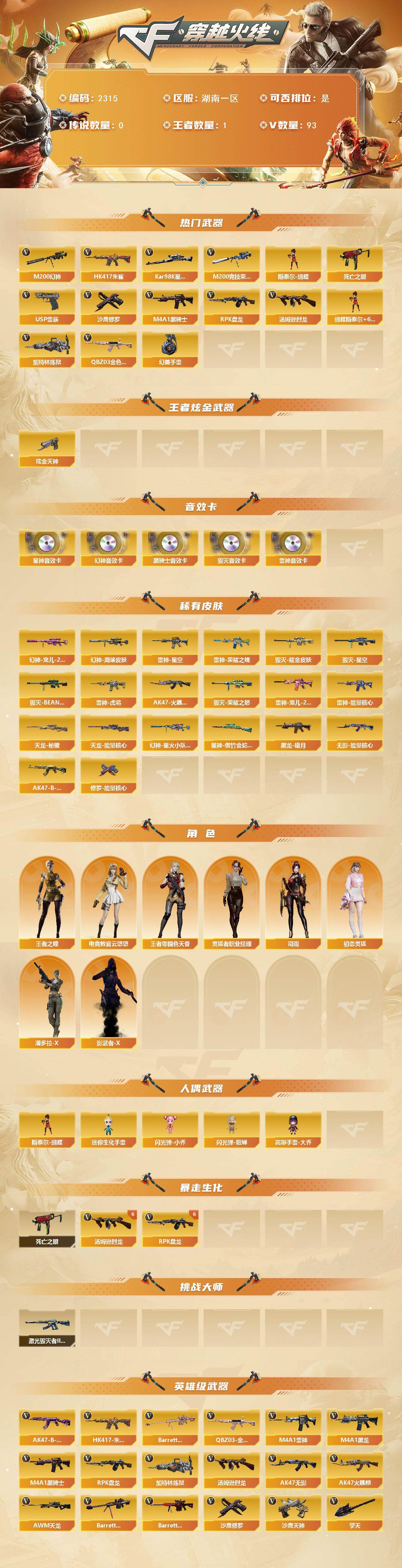 CFCMW445283穿越火线账号详情图2