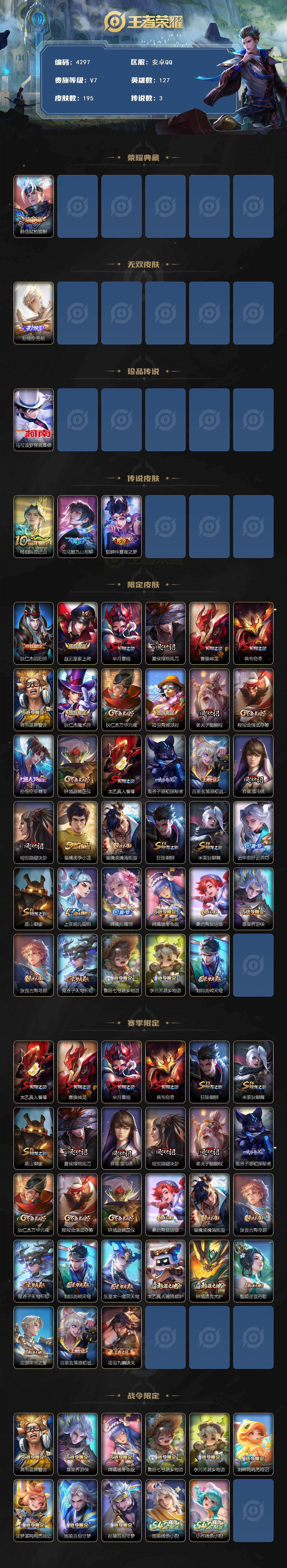 WZCMW4170522王者荣耀账号详情图2