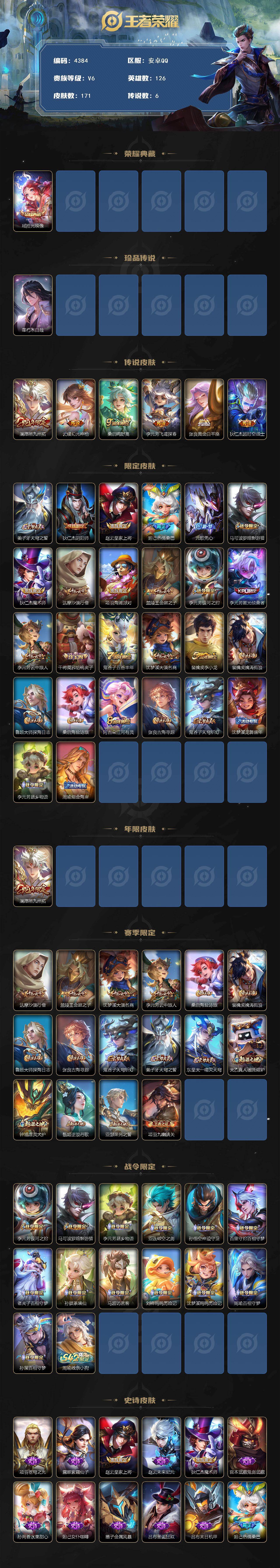 WZCMW4170552王者荣耀账号详情图2