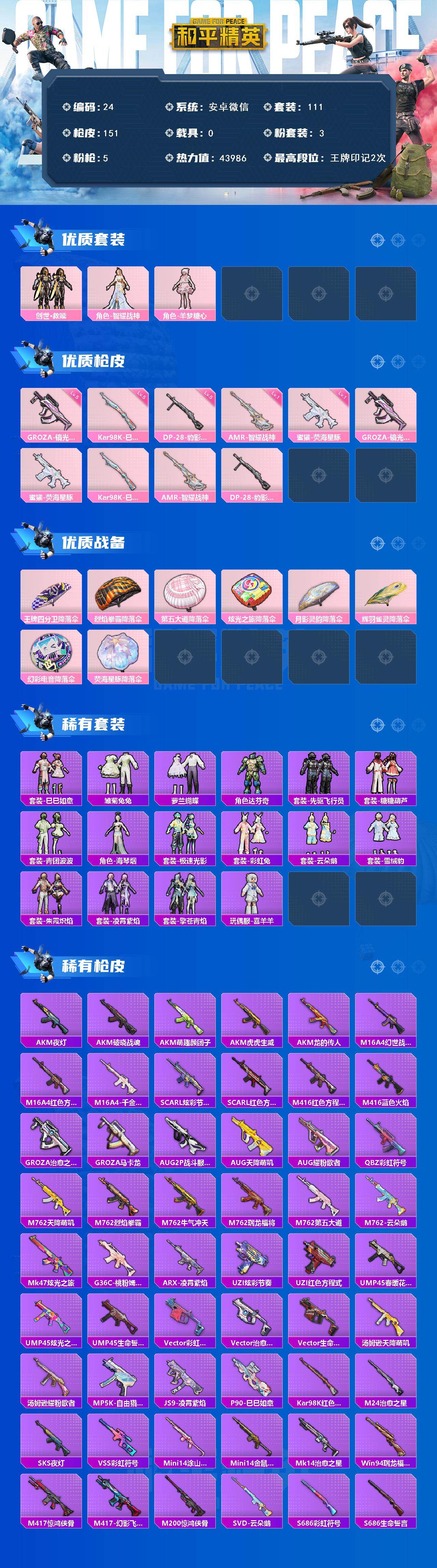 HPLX4134817和平精英账号详情图2 HPLX4134817和平精英账号详情图2