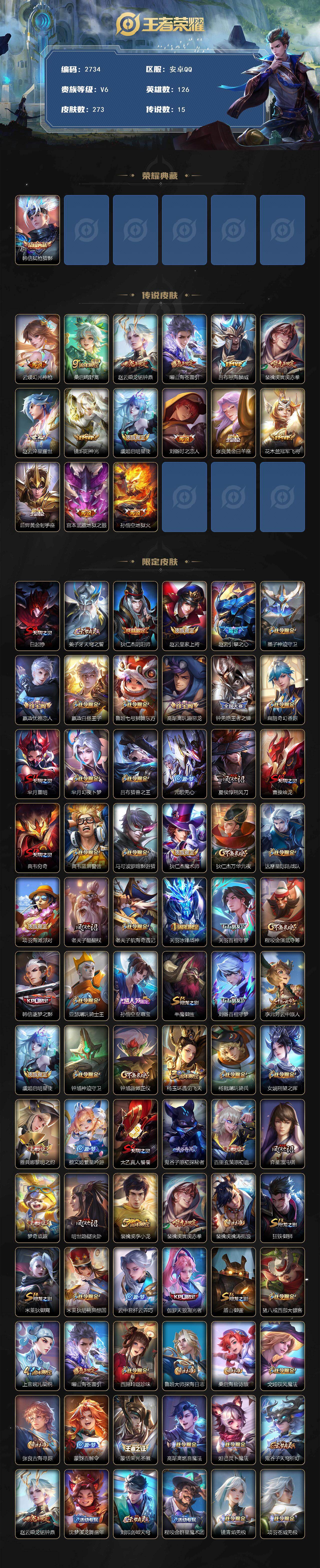 WZCMW4172372王者荣耀账号详情图2