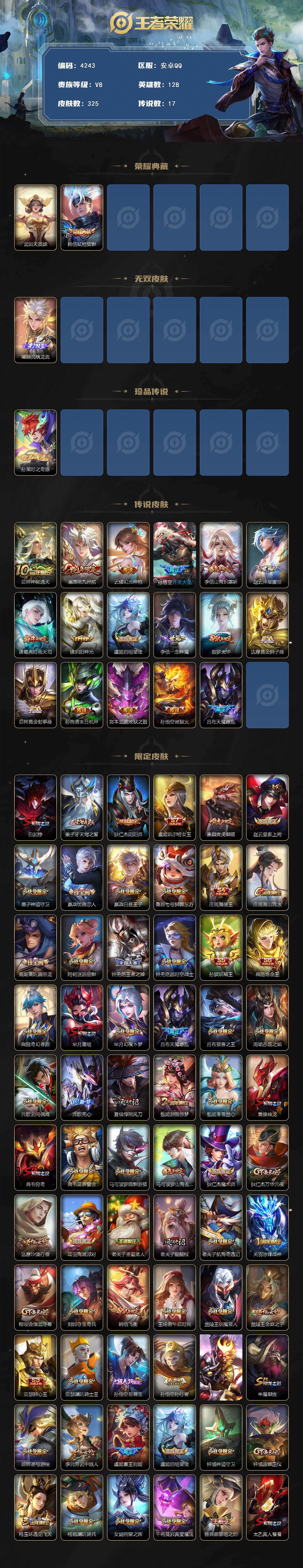 WZCMW4172795王者荣耀账号详情图2