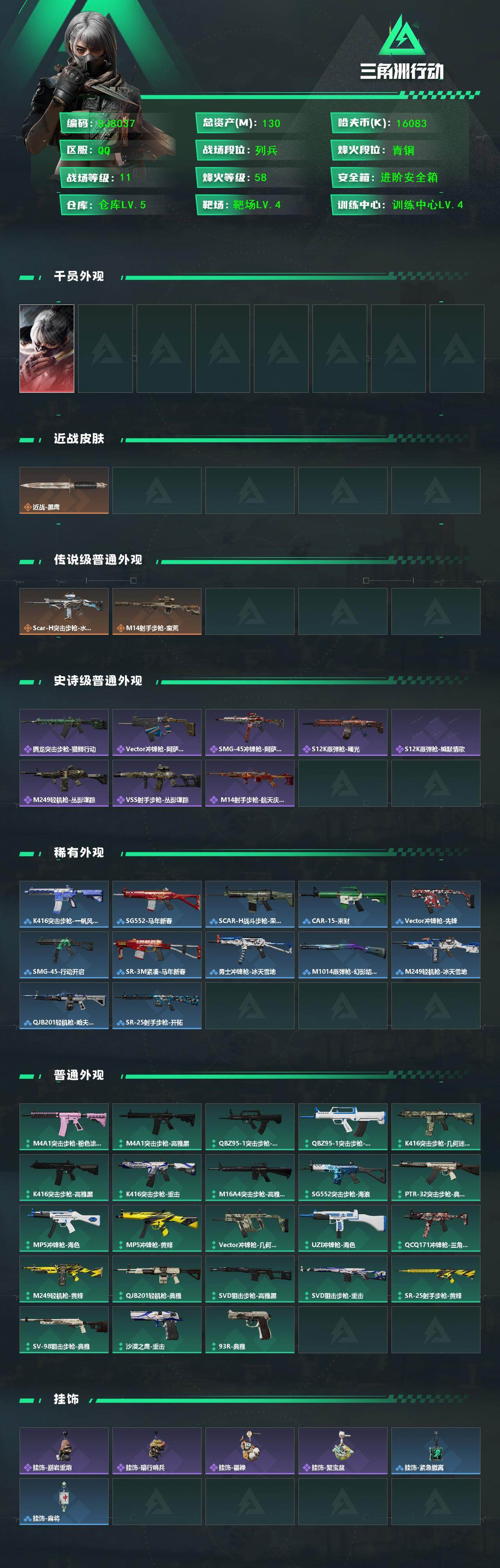 SJZEY448996三角洲行动账号详情图2