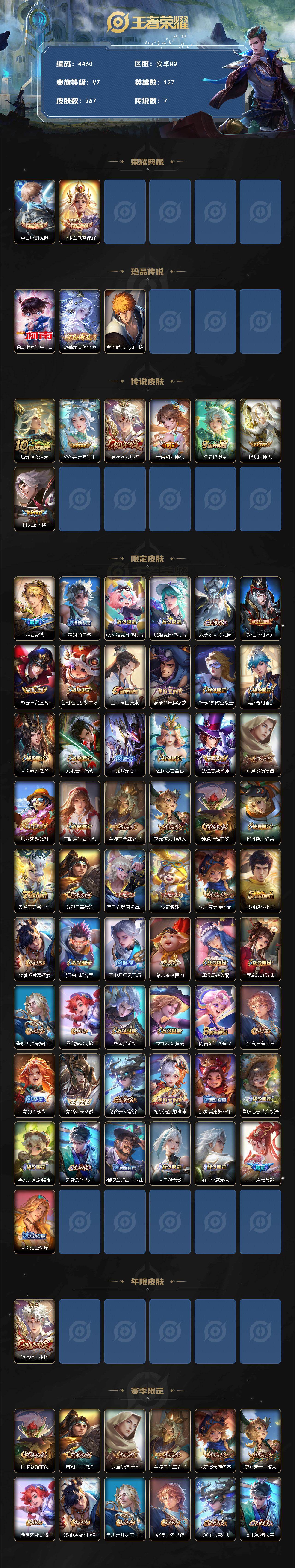 WZCMW4172950王者荣耀账号详情图2