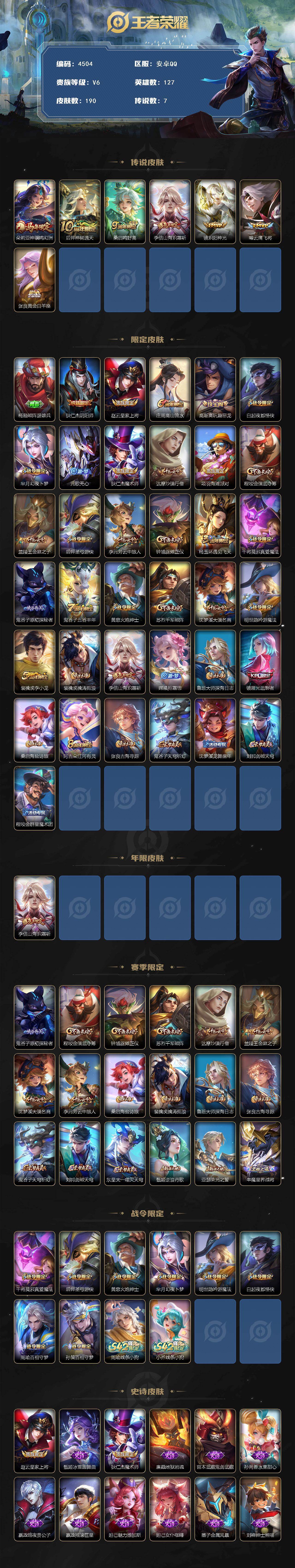 WZCMW4172973王者荣耀账号详情图2