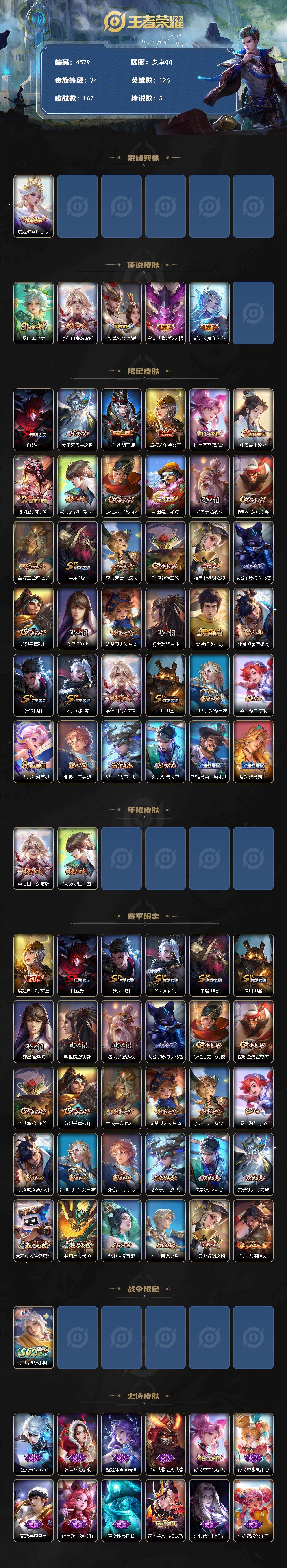 WZCMW4173108王者荣耀账号详情图2