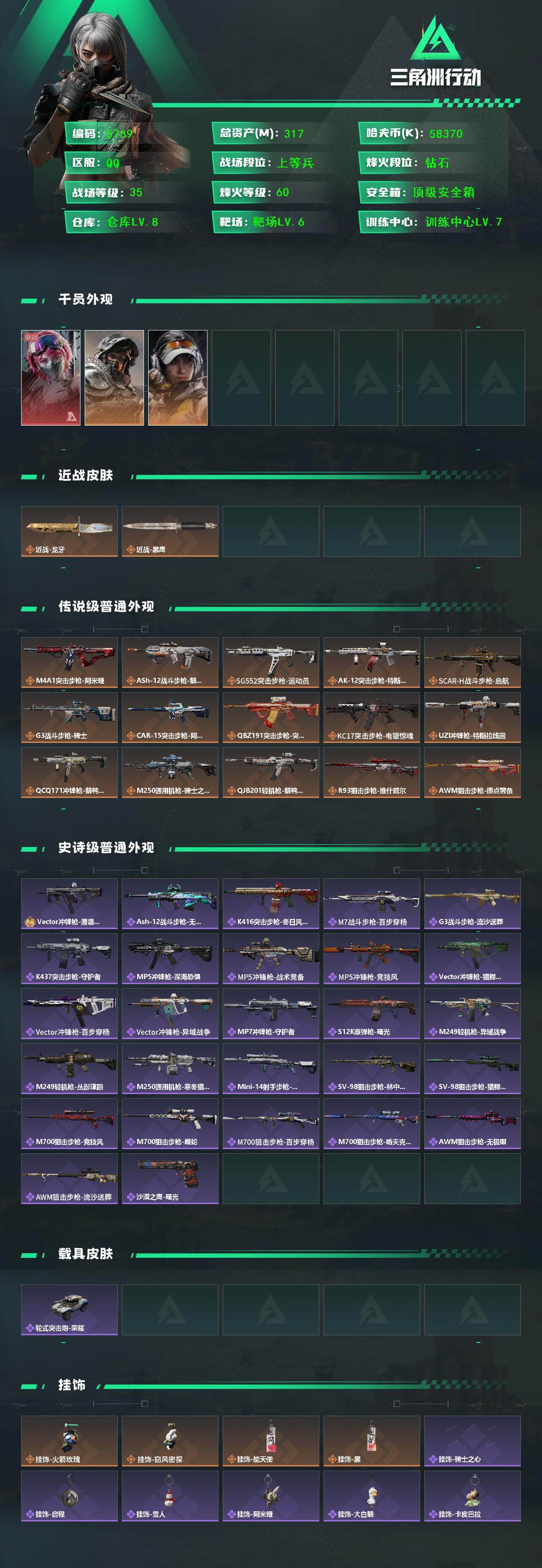SJZCMW451938三角洲行动账号详情图2