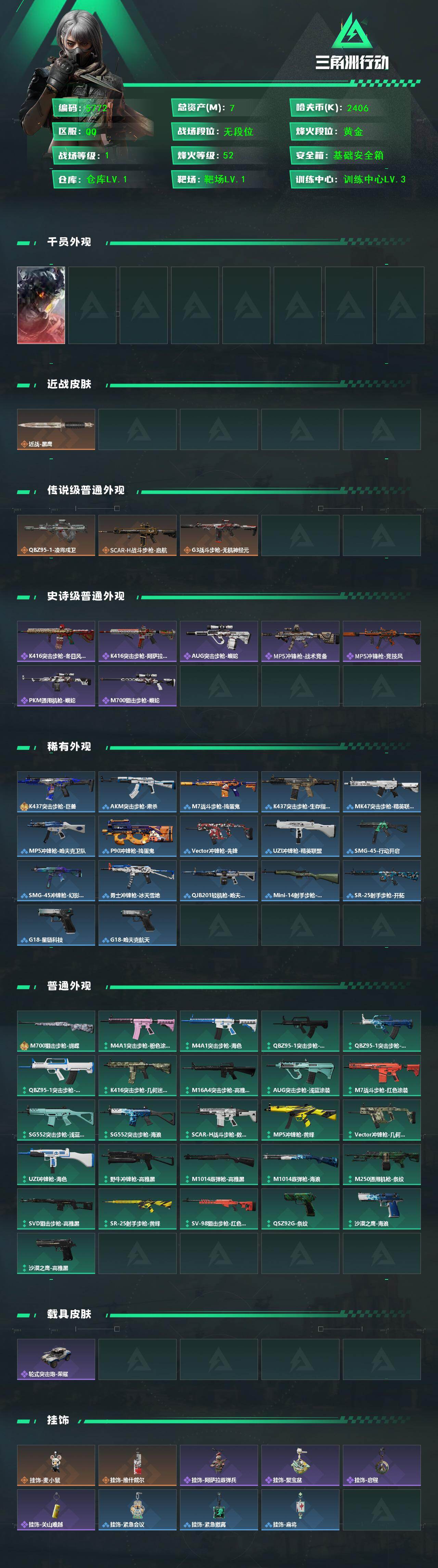 SJZCMW451939三角洲行动账号详情图2