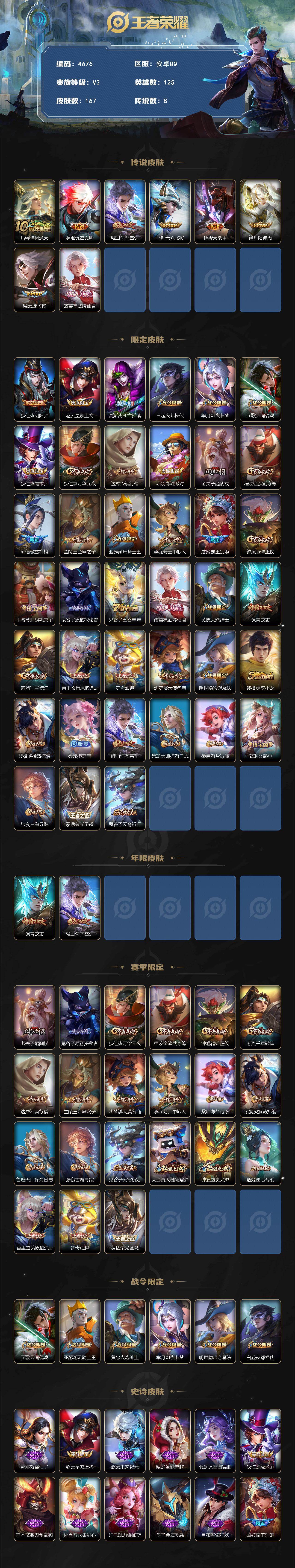 WZQM4186243王者荣耀账号详情图3