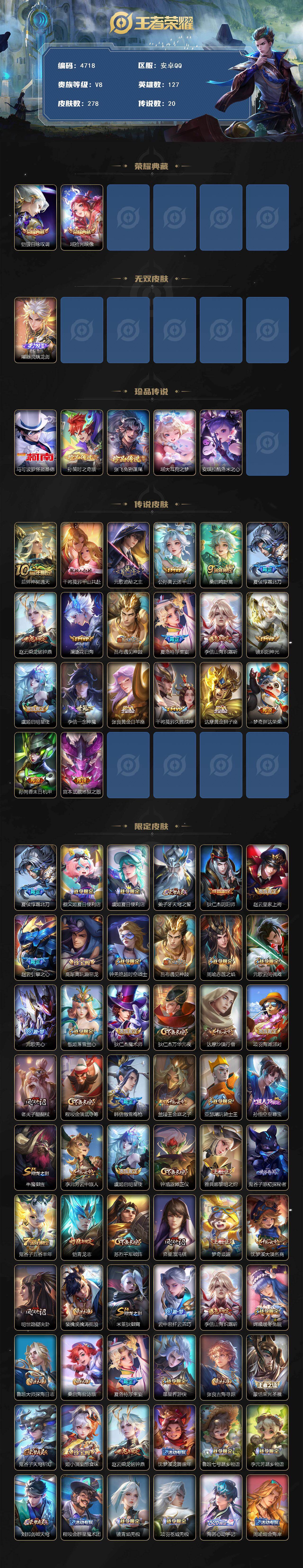 WZCMW4175031王者荣耀账号详情图2 WZCMW4175031王者荣耀账号详情图2