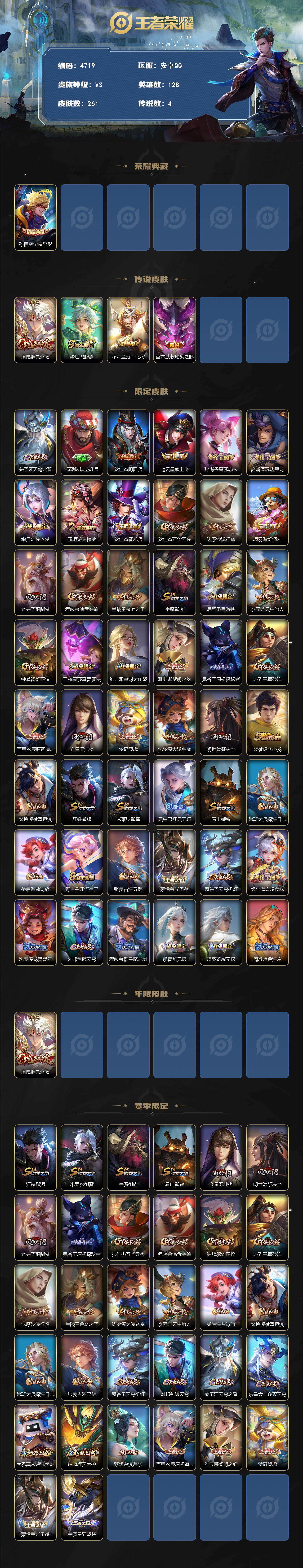 WZCMW4183074王者荣耀账号详情图2