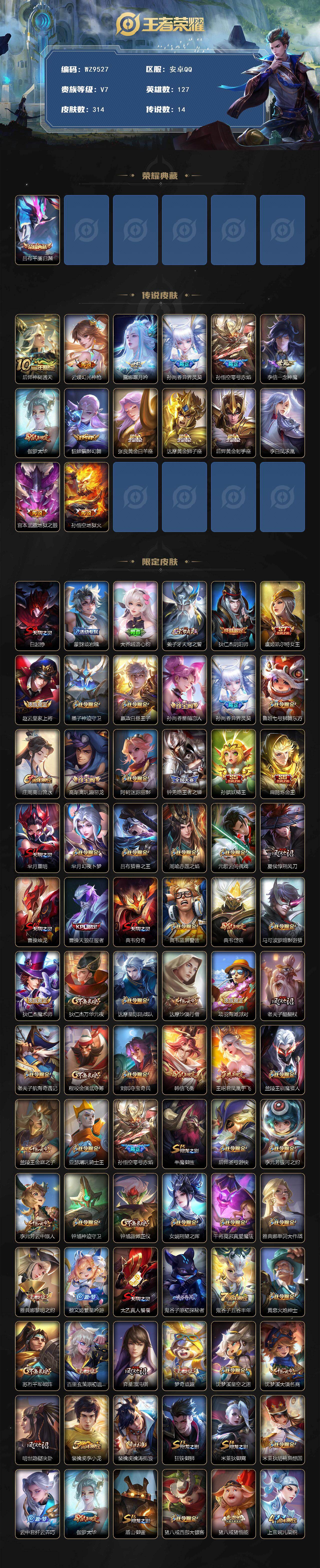 WZCMW4204244王者荣耀账号详情图2