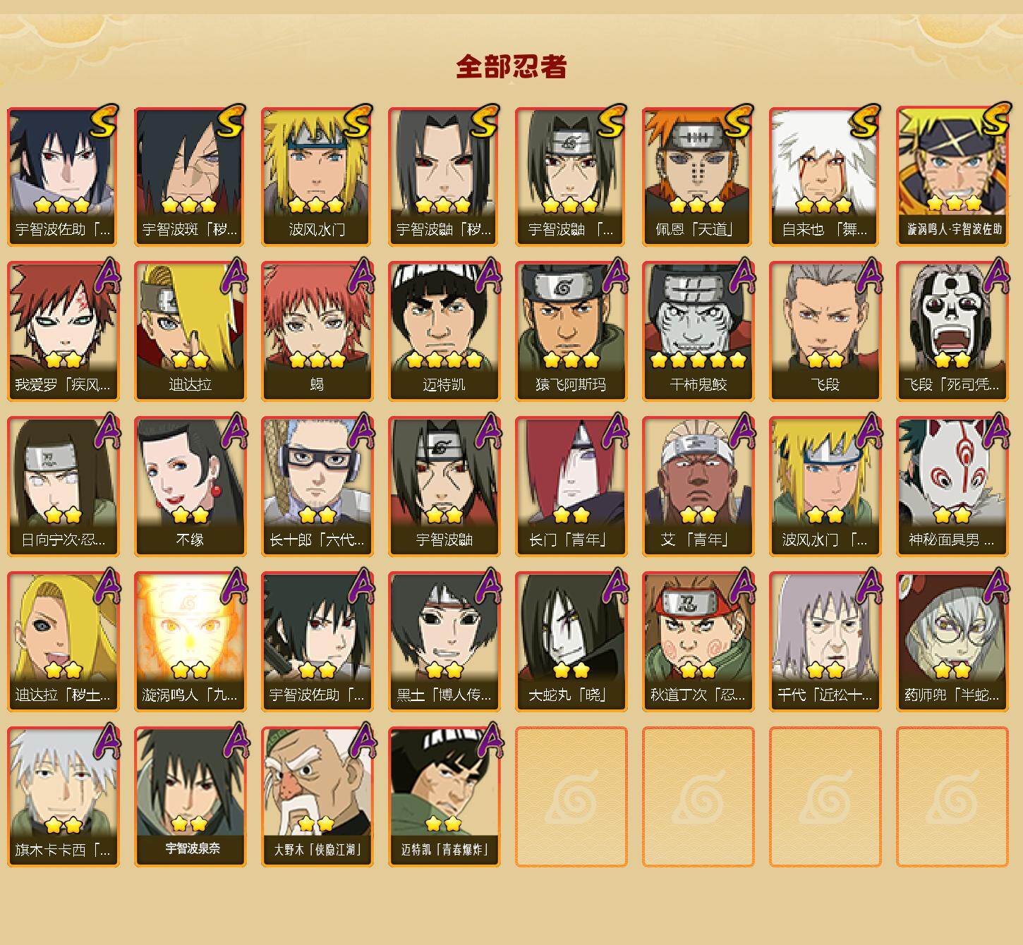 HYCMW413958火影忍者账号详情图2 HYCMW413958火影忍者账号详情图2