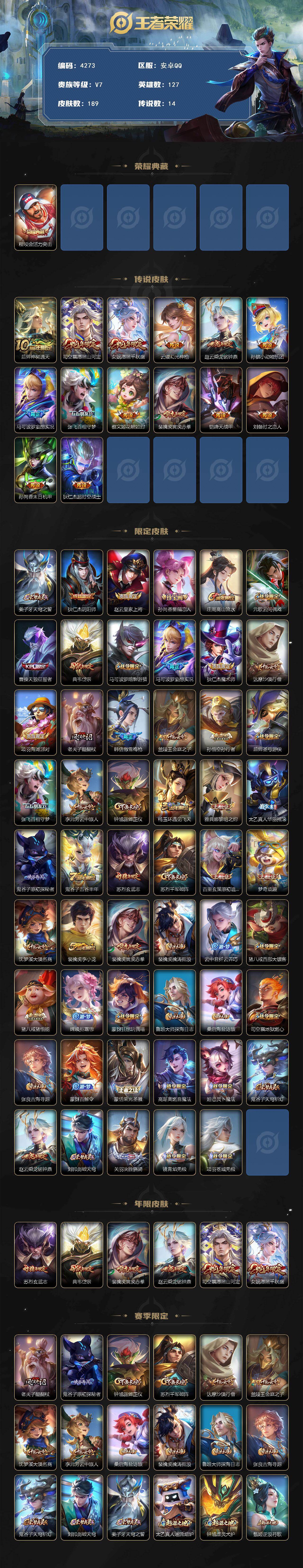 WZCMW4154967王者荣耀账号详情图2