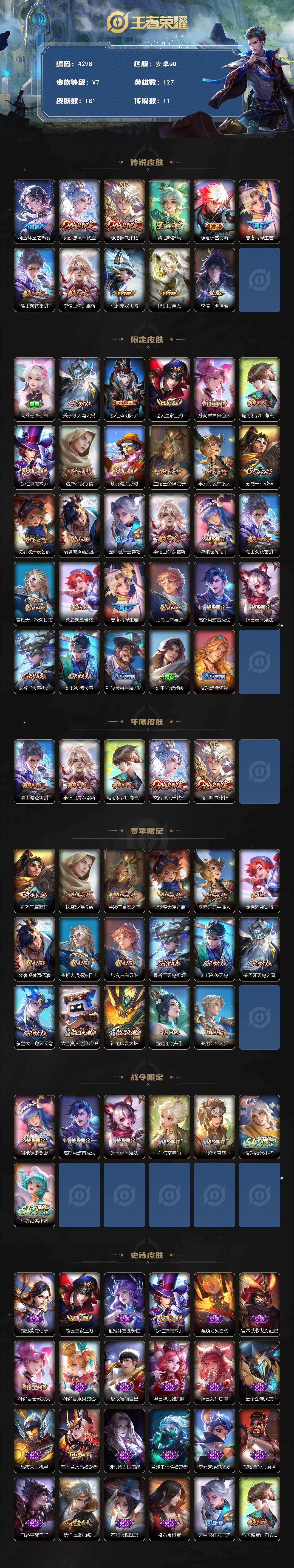 WZCMW4155093王者荣耀账号详情图2