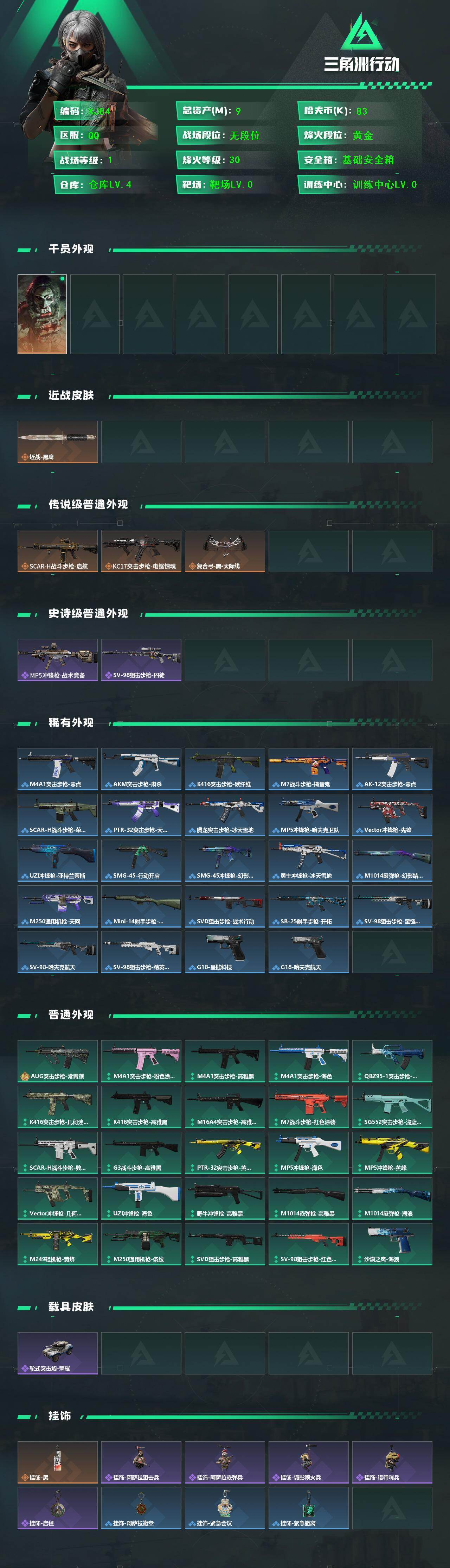 SJZCMW444201三角洲行动账号详情图2