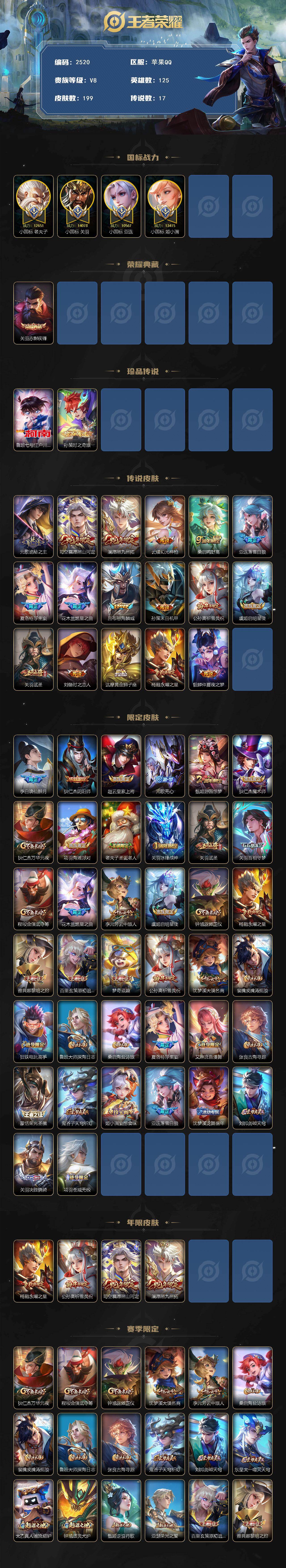 WZCMW4155310王者荣耀账号详情图2