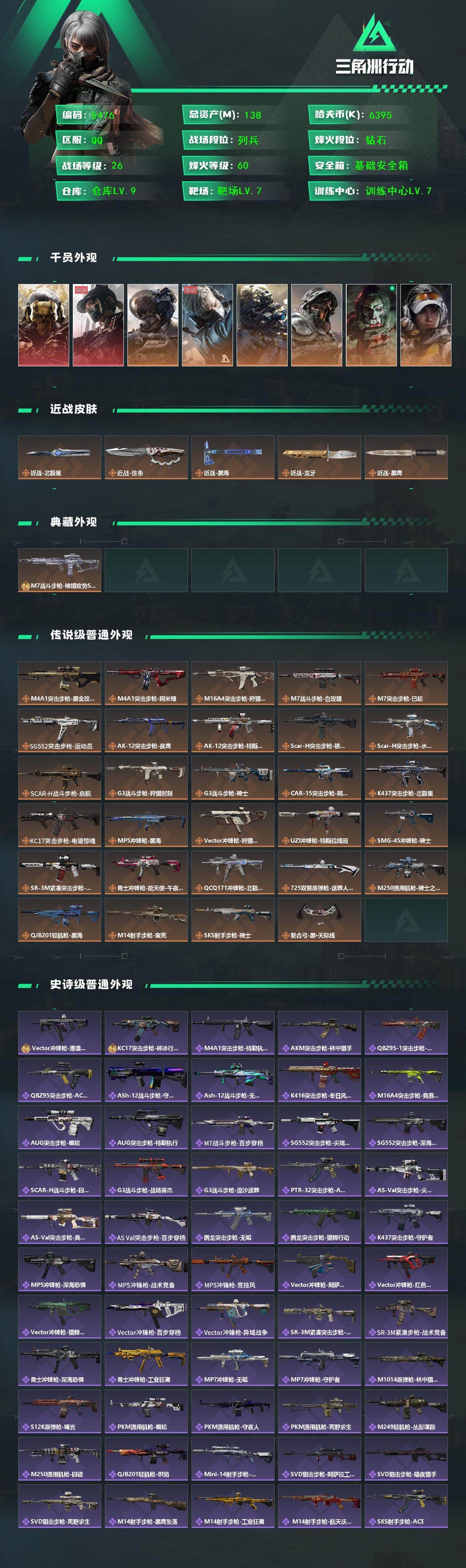 SJZCMW444456三角洲行动账号详情图2