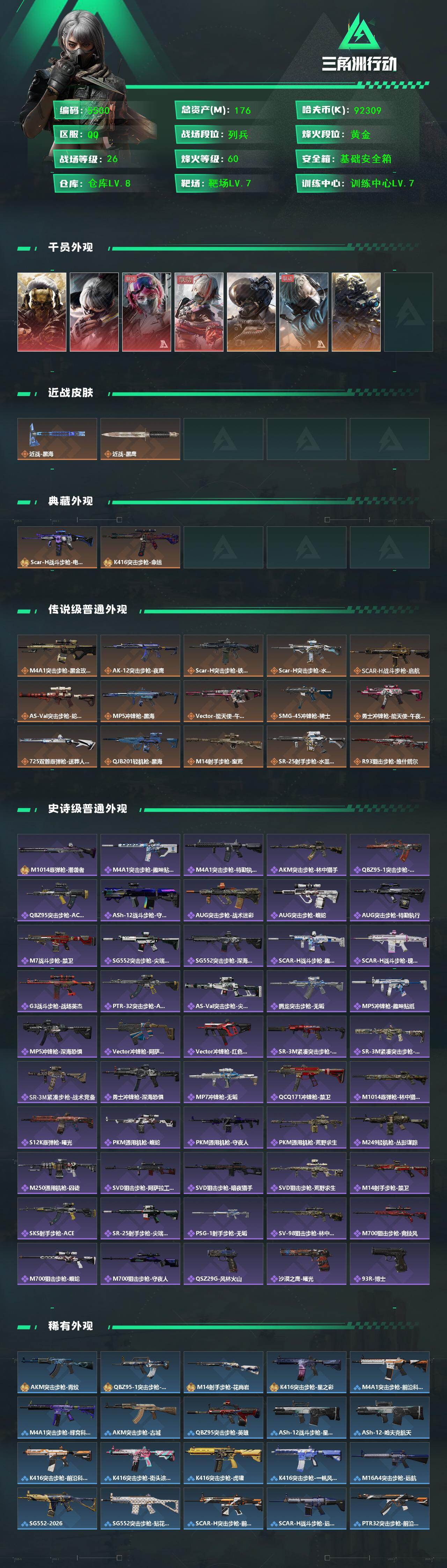 SJZCMW444462三角洲行动账号详情图2