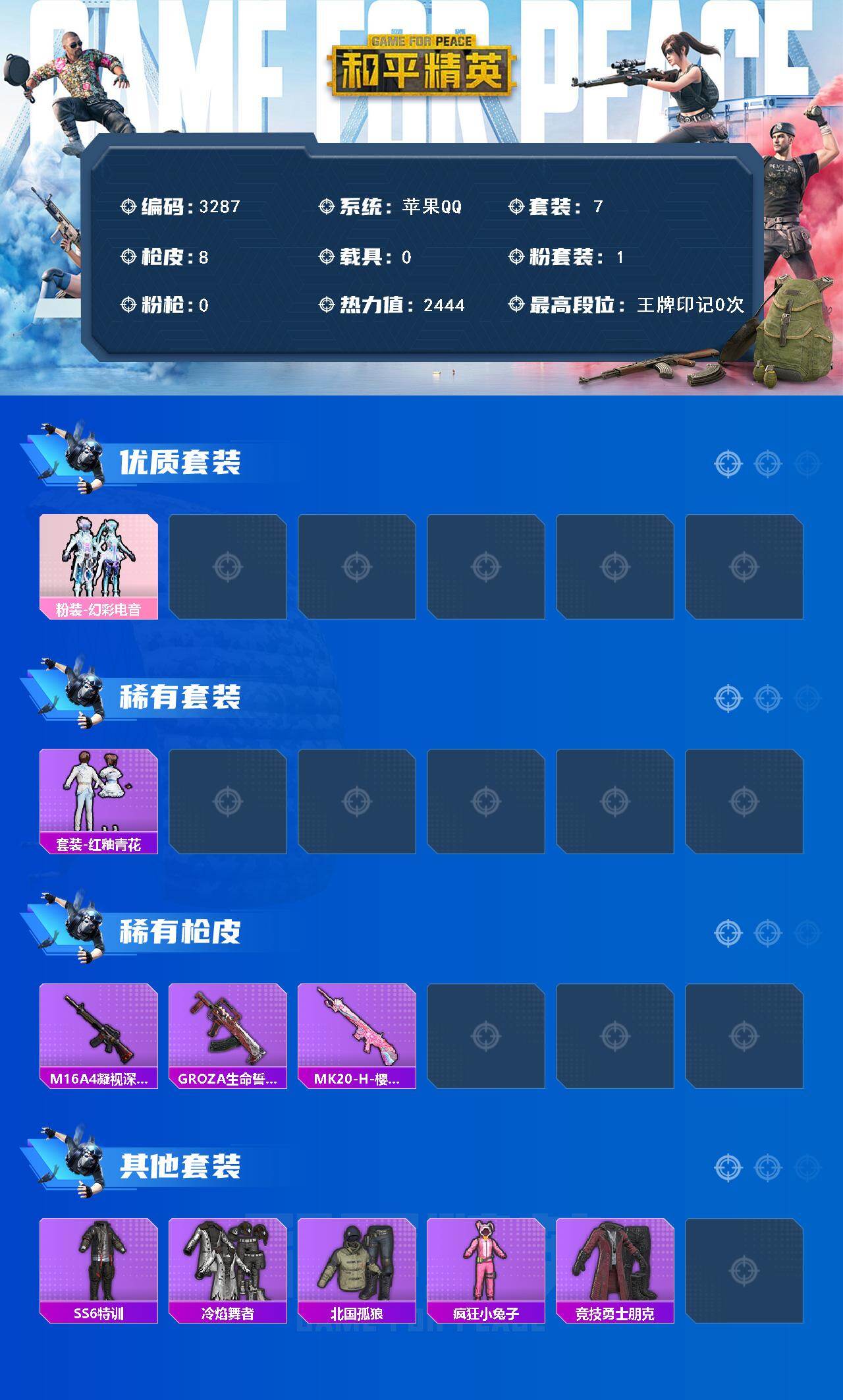 HPCMW486263和平精英账号详情图2