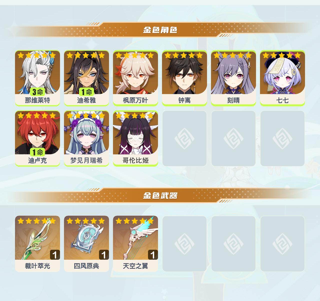 YSEY42142原神账号详情图3