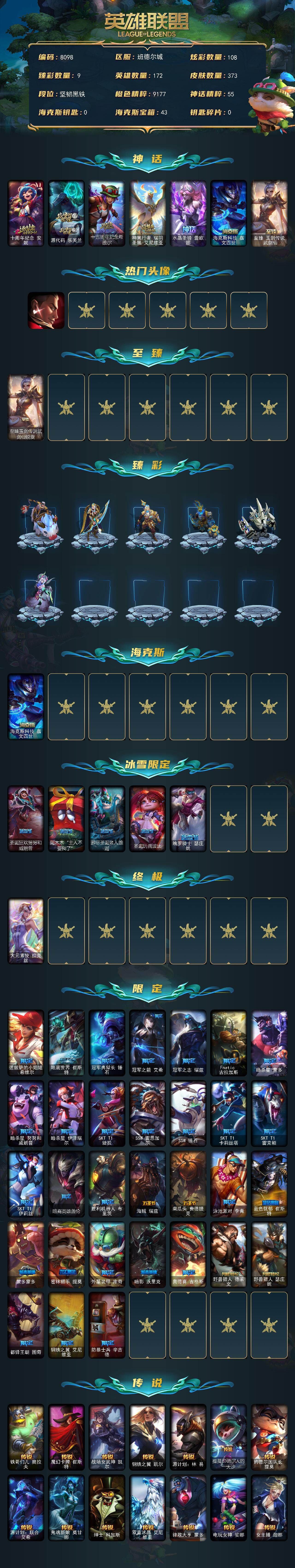 LOLCMW421725英雄联盟账号详情图2