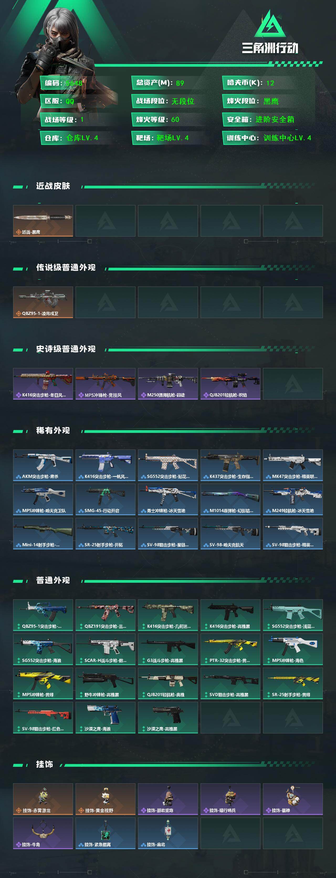 SJZCMW444662三角洲行动账号详情图2
