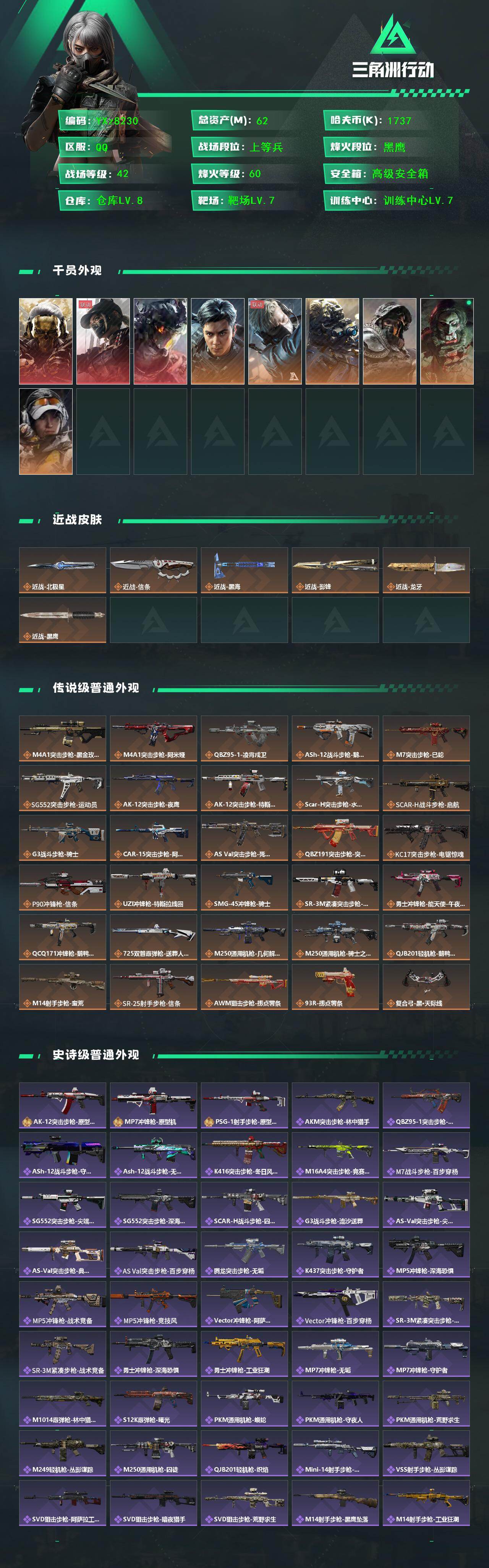 SJZCMW445383三角洲行动账号详情图2