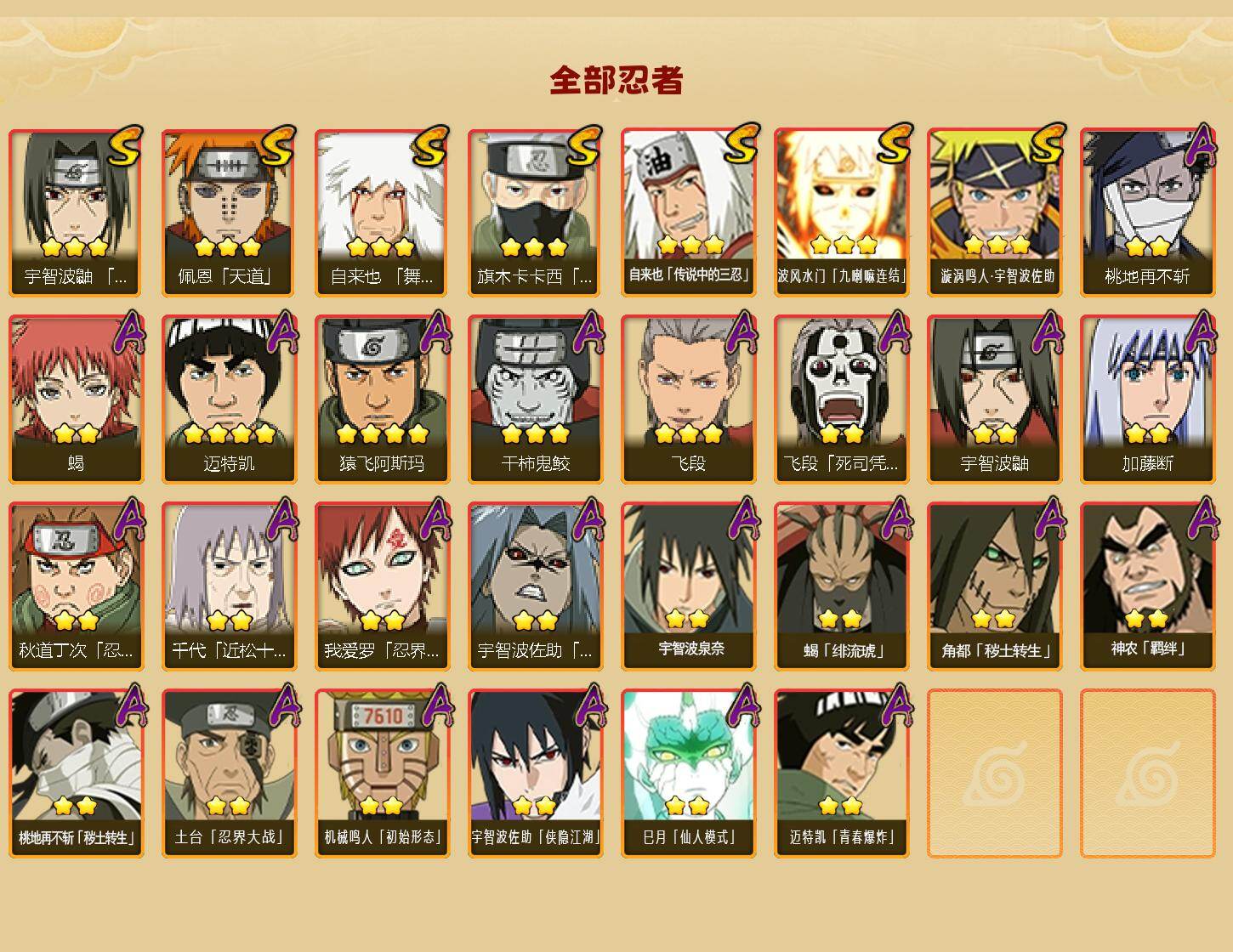 HYEY412179火影忍者账号详情图2 HYEY412179火影忍者账号详情图2